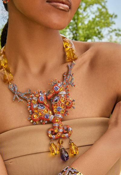 Heidi Daus® "Royal Waterhorse" Crystal Seahorse Necklace
