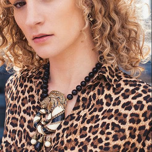 HEIDI DAUS®"Jungle Love" Crystal & Enamel Lion Button  Earrings Heidi Daus