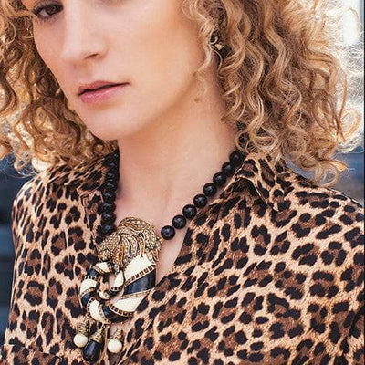 HEIDI DAUS®"Jungle Love" Crystal & Enamel Lion Button  Earrings Heidi Daus