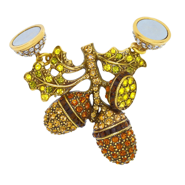HEIDI DAUS®"Autumn Artistry" Crystal Acorn Charm HEIDI DAUS®