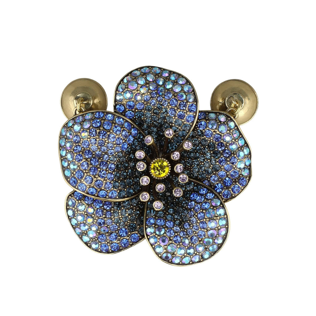 Heidi Daus Forever in Bloom Violet Magnetic Floral Charm | Crystal