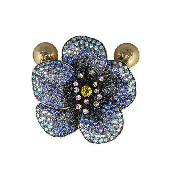 Heidi Daus Forever in Bloom Violet Magnetic Floral Charm | Crystal