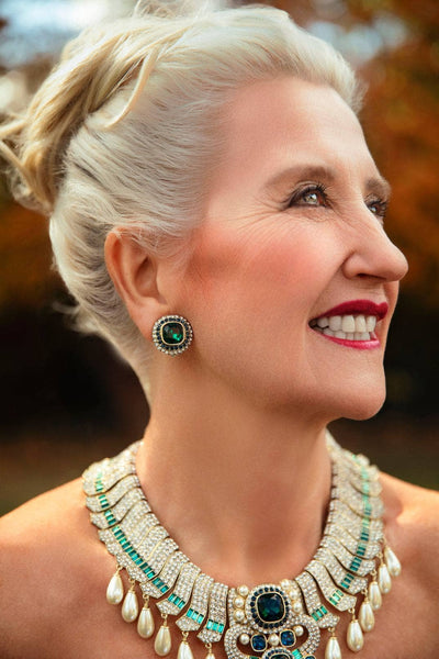 HEIDI DAUS®"Lavish Luxor" Art Deco Statement Necklace