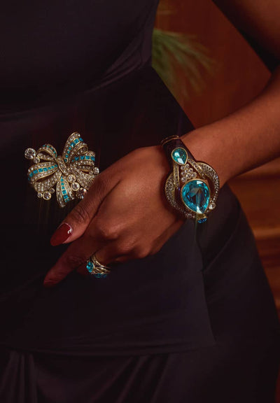 HEIDI DAUS® "Draped in Deco" Crystal Art Deco Bracelet