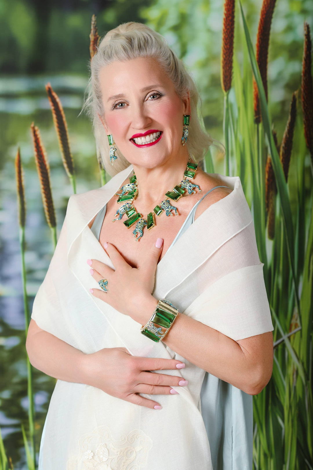 完売品　sassy イヤリング　Cascade Leap Into Luxury Crystal necklace | Heidi Daus – HEIDI DAUS®