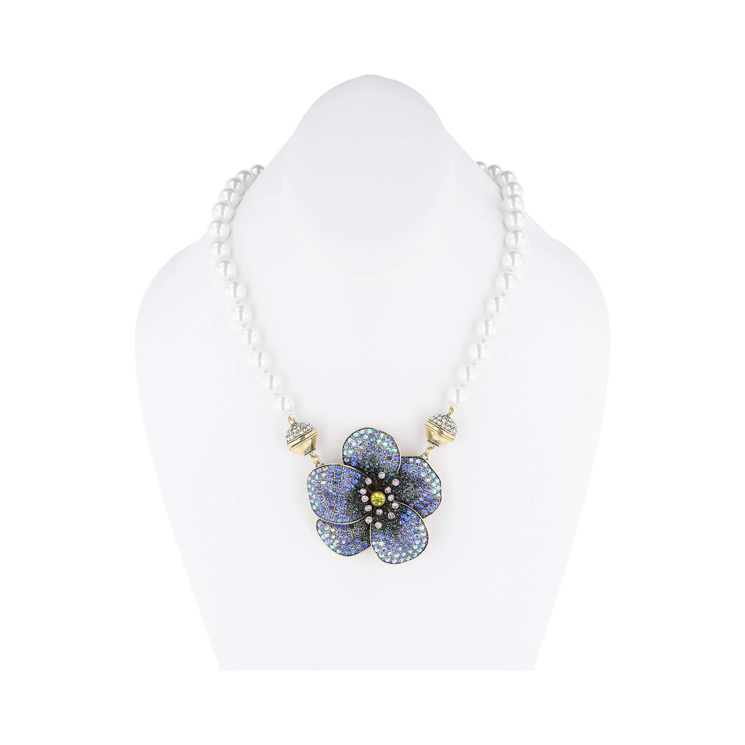 Heidi Daus Forever in Bloom Violet Magnetic Floral Charm | Crystal