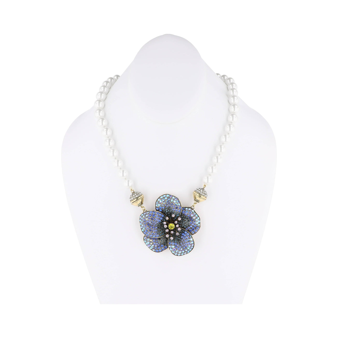 Heidi Daus Forever in Bloom Violet Magnetic Floral Charm | Crystal