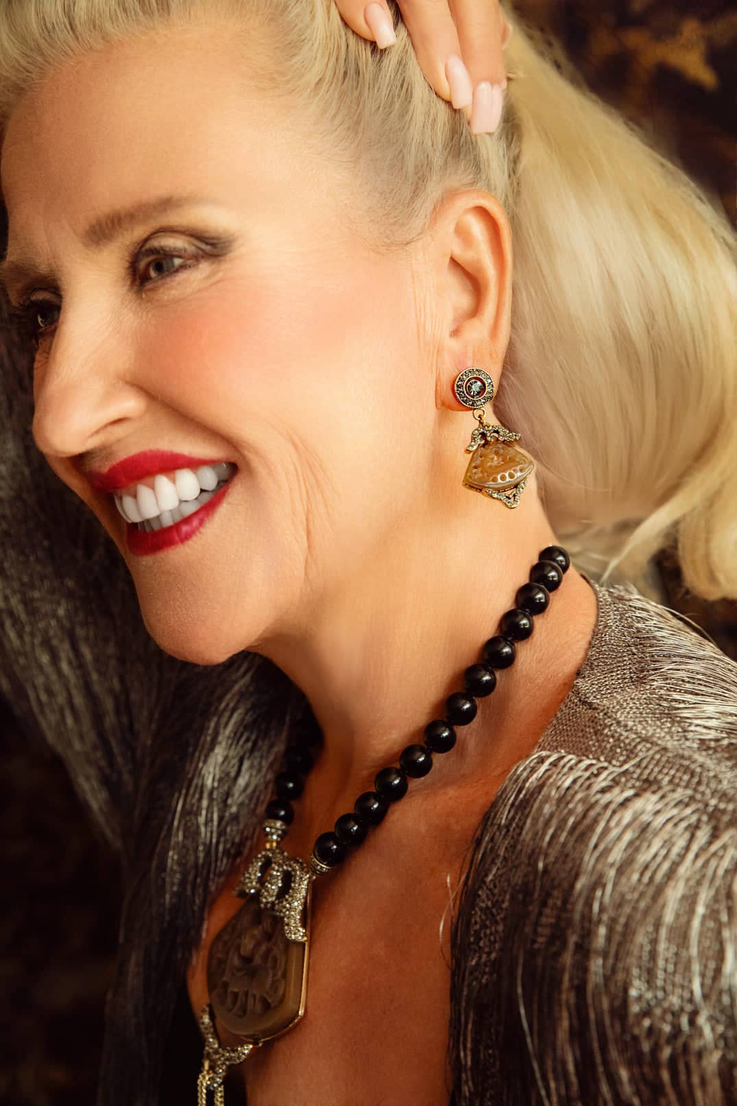 HEIDI DAUS® "Carved Artistry" Crystal Chinoiserie Earrings