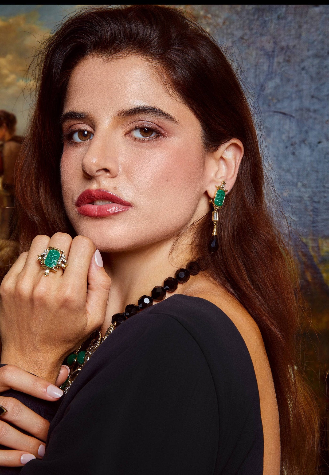 HEIDI DAUS®"Collective Wisdom" Crystal Resin Chinoise Dangle Earrings