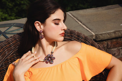 HEIDI DAUS®"Equinox Blossom" Crystal Floral Dangle Earrings