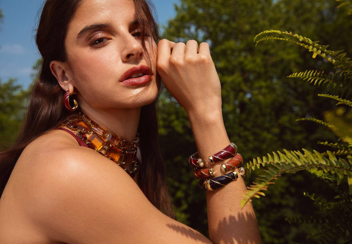 HEIDI DAUS®"The Perfect Wave" Enamel &amp; Crystal Bracelet HEIDI DAUS®