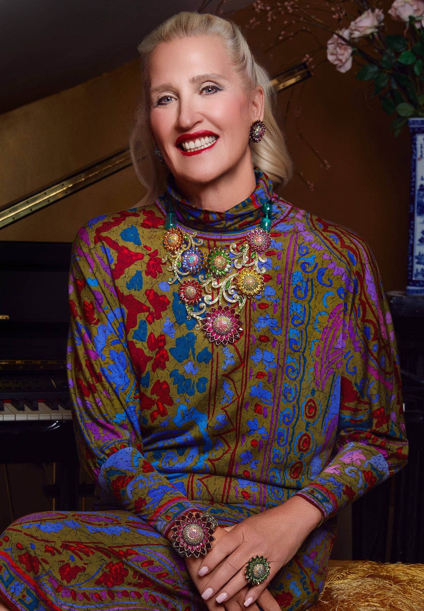 HEIDI DAUS®"Solaris" Crystal Floral Bracelet