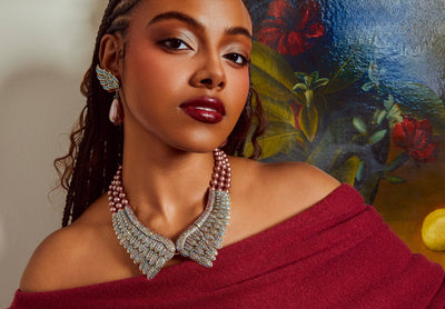 Heidi Daus® "Heidi’s Angels" Beaded Crystal Angel Wings Statement Necklace