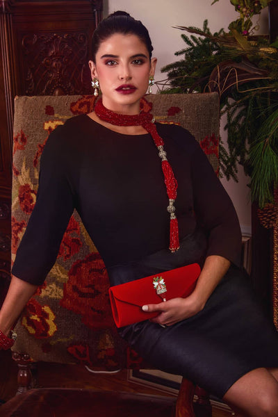 HEIDI DAUS® “Wrapped in Elegance” Grande Art Deco Crystal Tassel Lariat Necklace