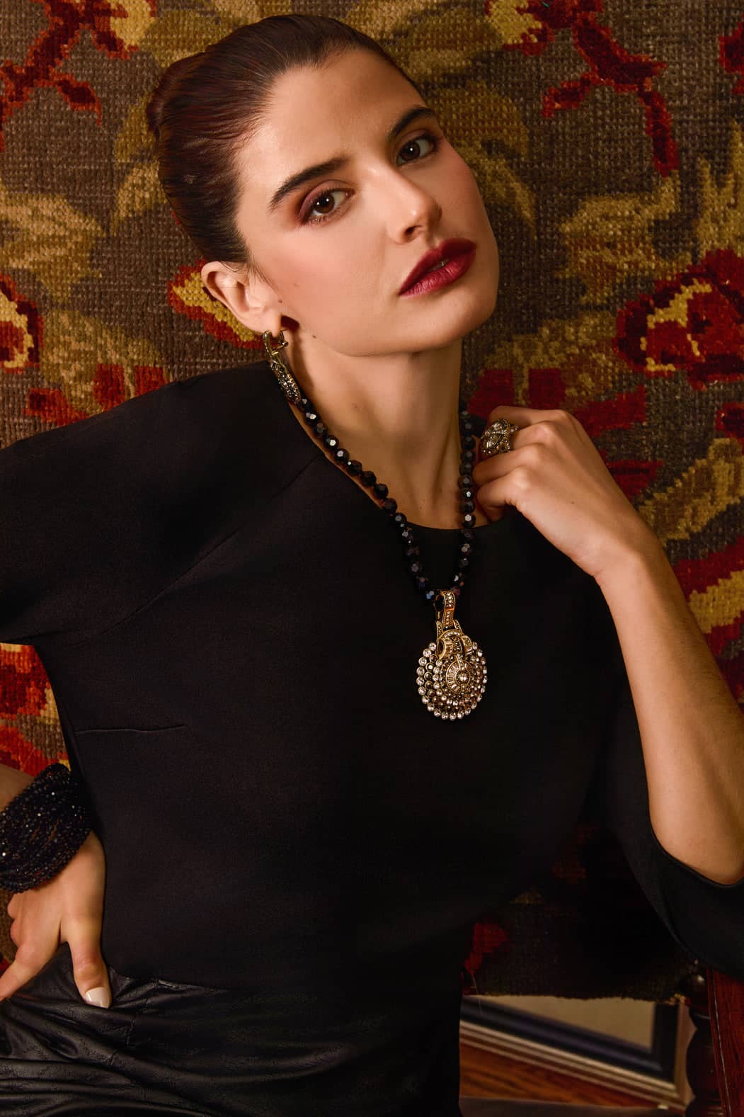 HEIDI DAUS® "Guilty Pleasure" Crystal Art Deco Ring