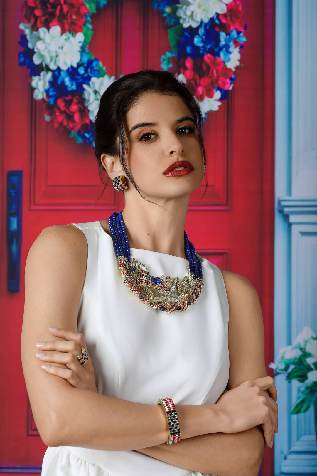 Live Free & Sparkle Patriotic necklace | Heidi Daus – HEIDI DAUS®