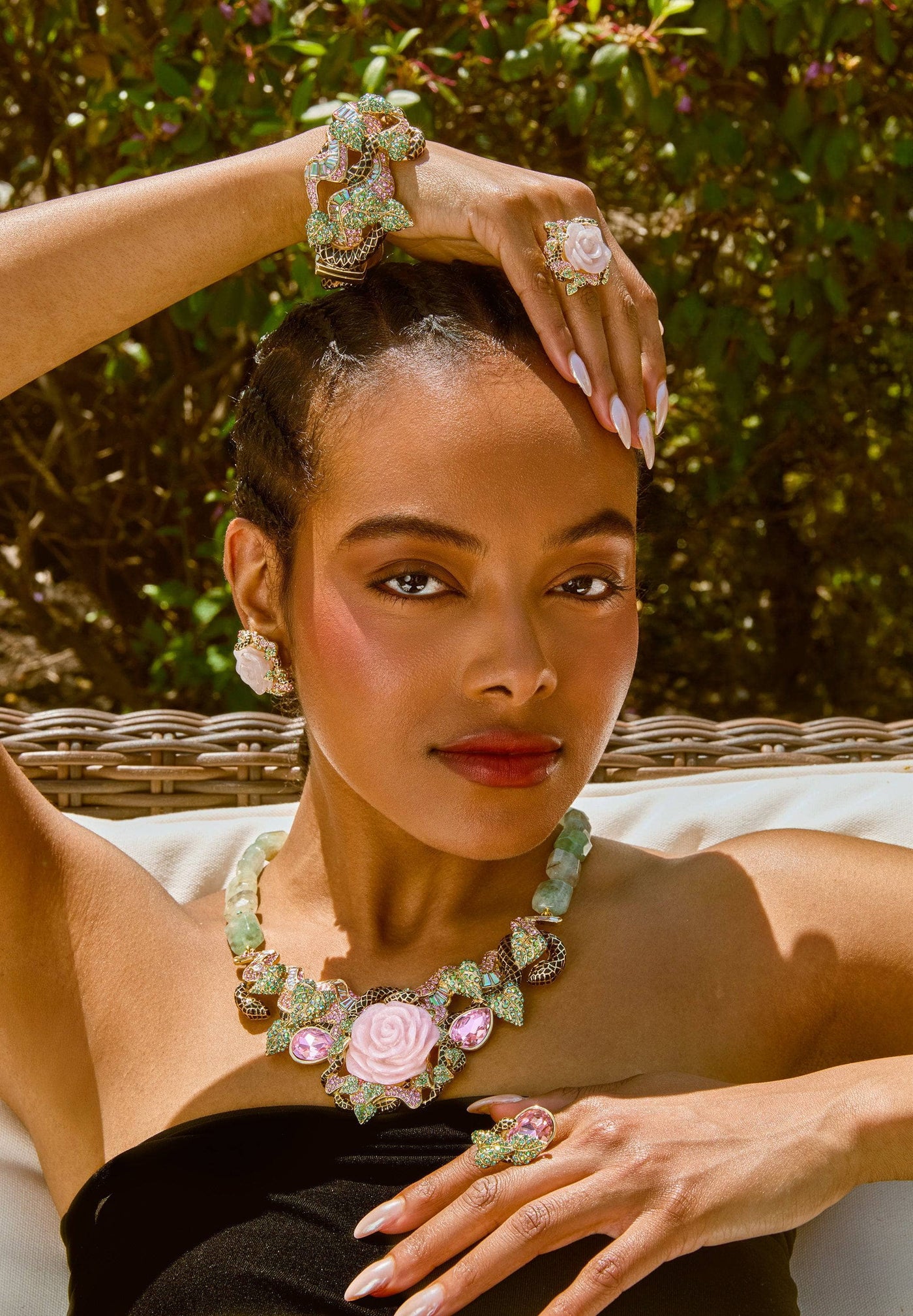 HEIDI DAUS®"Unconditional Love" Crystal & Enamel Floral Bracelet HEIDI DAUS®