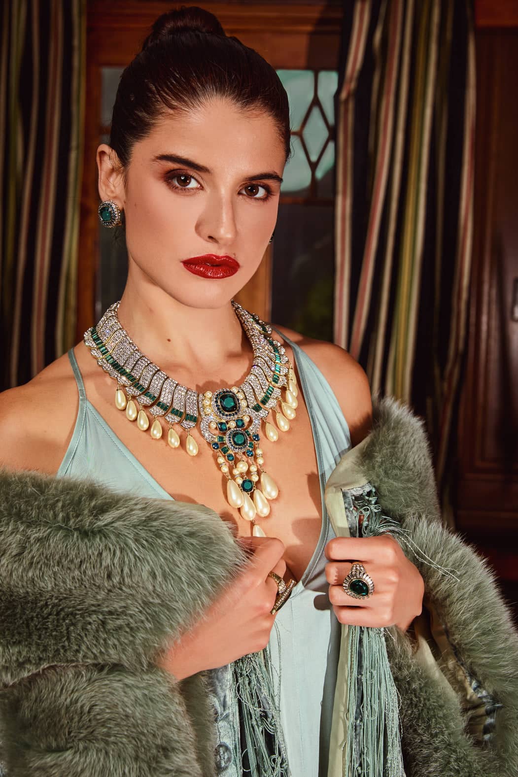 HEIDI DAUS®"Lavish Luxor" Art Deco Statement Necklace