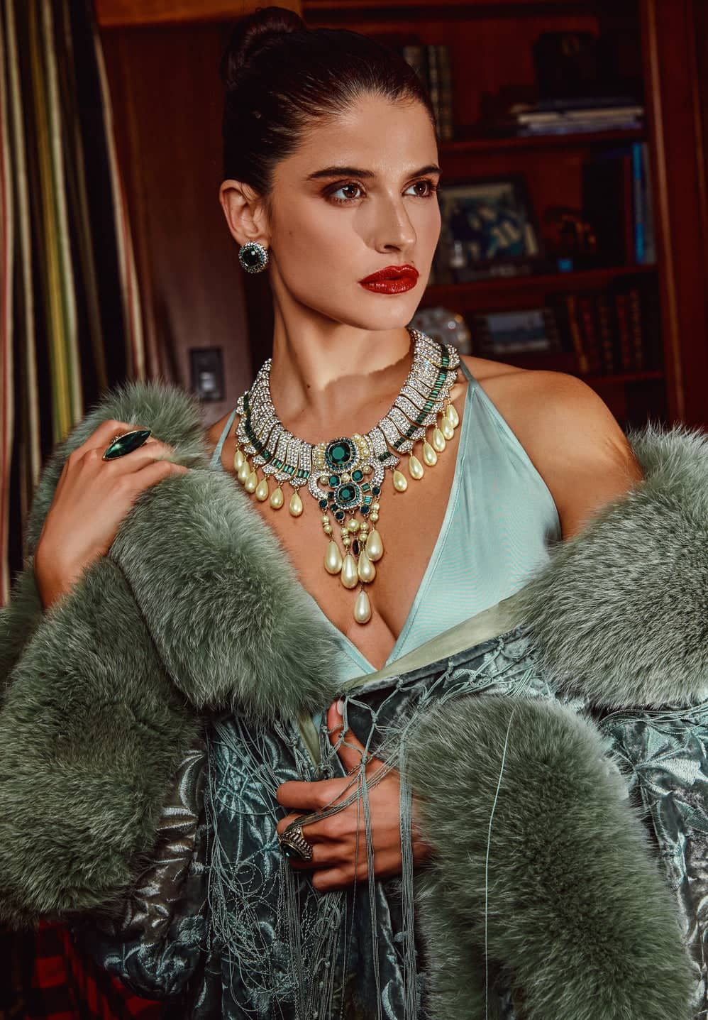 HEIDI DAUS®"Lavish Luxor" Art Deco Statement Necklace