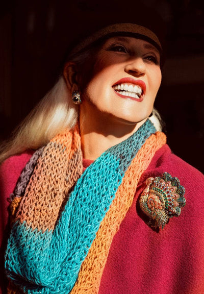 HEIDI DAUS®"Trixie Turkey" Crystal Turkey Pin/Brooch