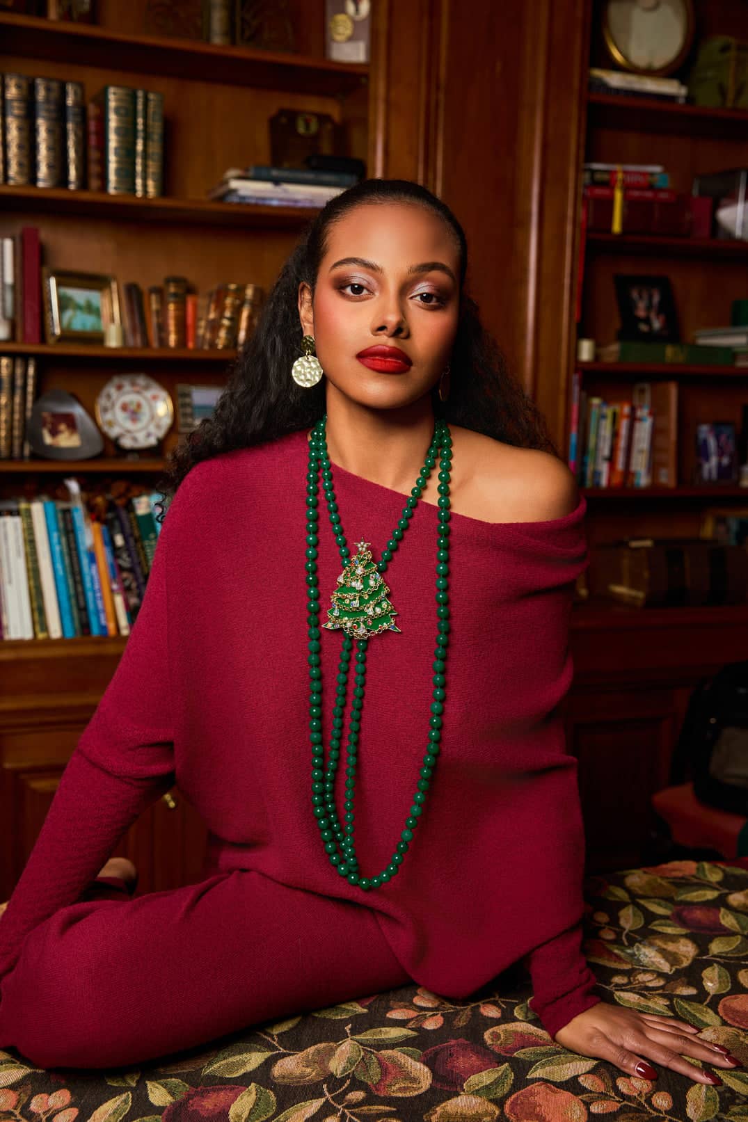 Heidi Daus® Elegant Essentials “Genuine Green Agate Luxe Strand Necklace”