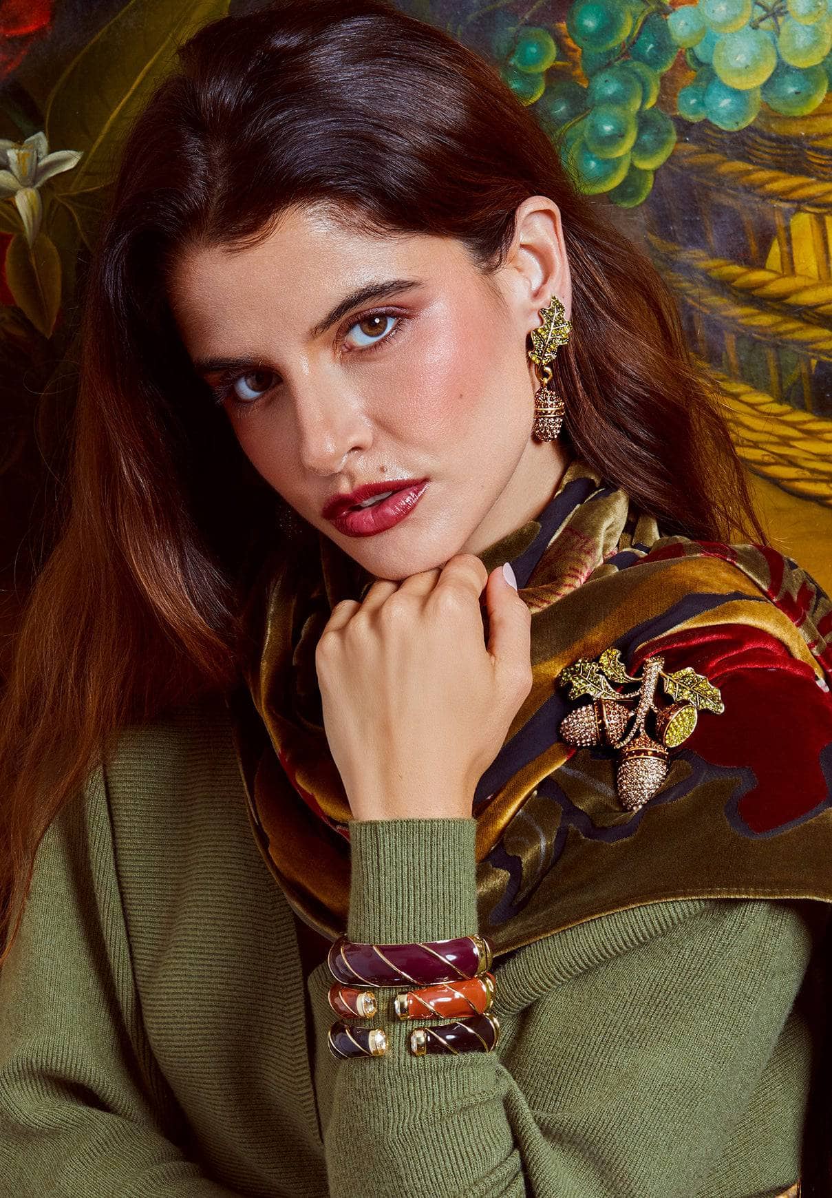 Heidi Daus® “Autumn Artistry” Crystal Acorn Dangle Earrings – Fall & Thanksgiving Jewelry