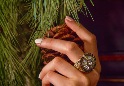 HEIDI DAUS® "Guilty Pleasure" Crystal Art Deco Ring