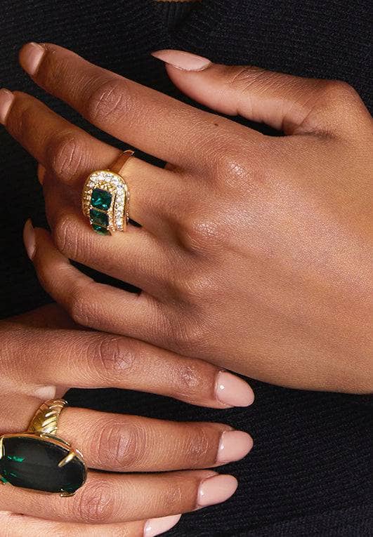 HEIDI DAUS®"Posh Classic" Crystal Art Deco Ring