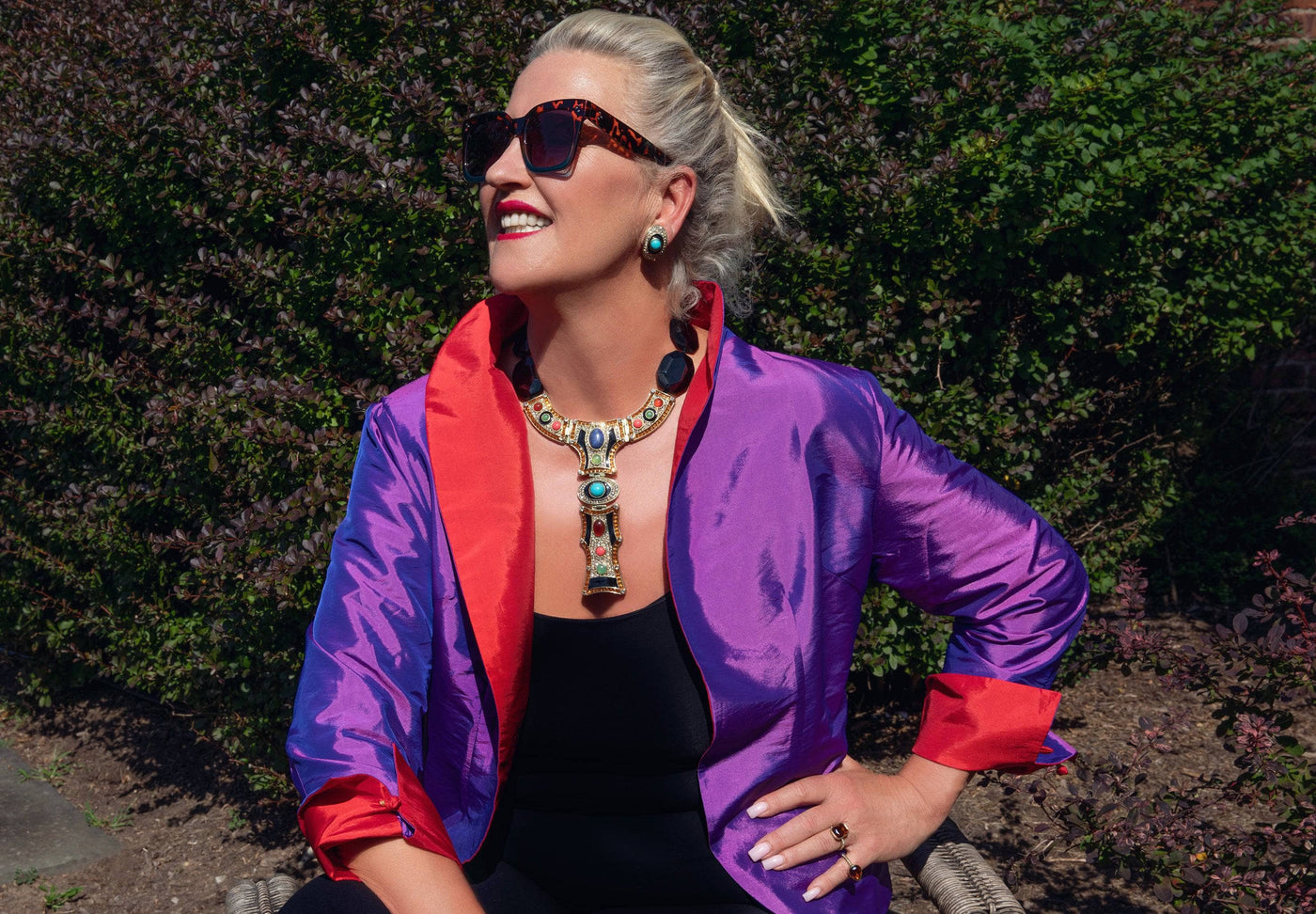 HEIDI DAUS® "Show & Tell" Beaded Crystal & Enamel Statement Necklace