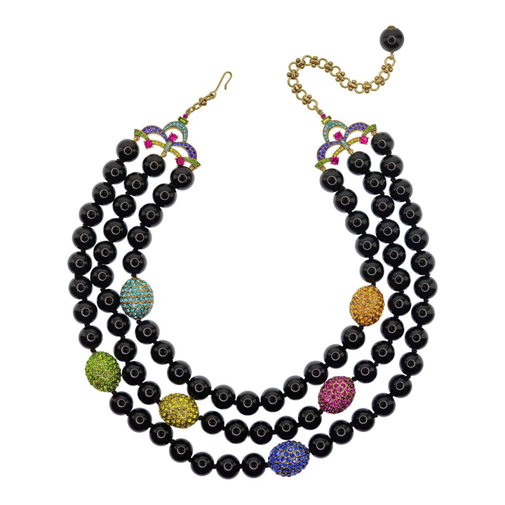 Heidi Daus®"Big Pretty" Beaded Crystal Multi Strand Necklace HEIDI DAUS®