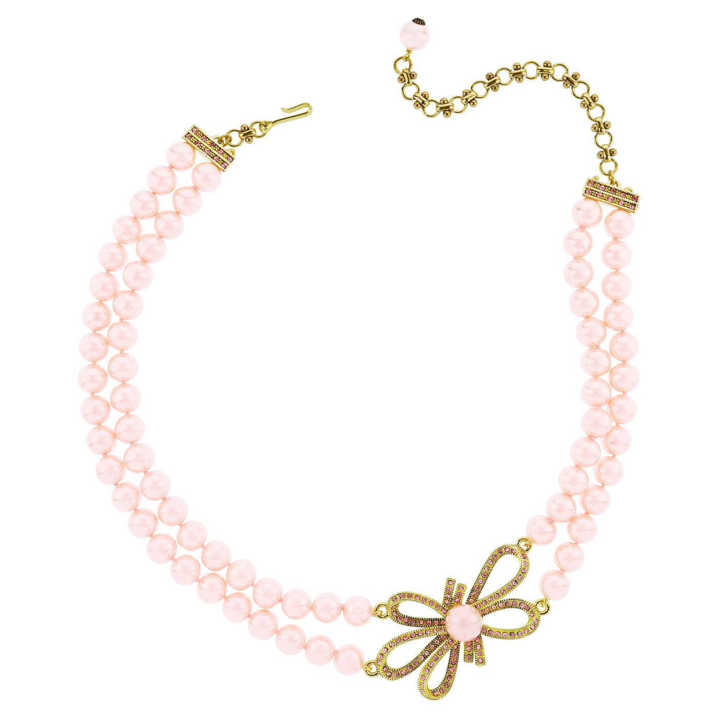 HEIDI DAUS®"Bow Advice" Beaded Crystal Bow Necklace