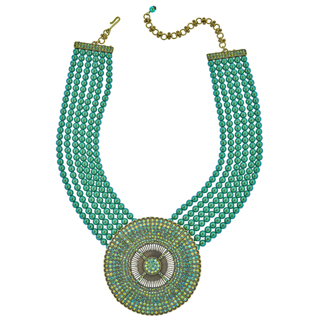 Collier Perlé Cristal Vintage Heidi Daus « Monarque Moderne » (C995 Collier Perlé Cristal Vintage Heidi Daus « Monarque Moderne » (C995
