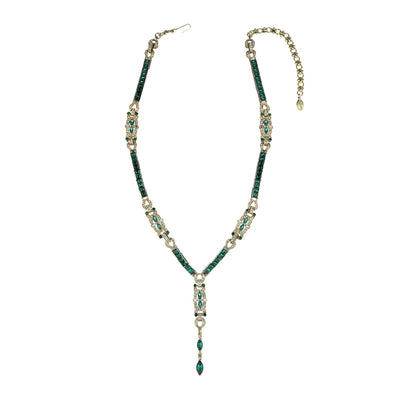 HEIDI DAUS® "It's A Fine Line" Art Deco Convertible Necklace