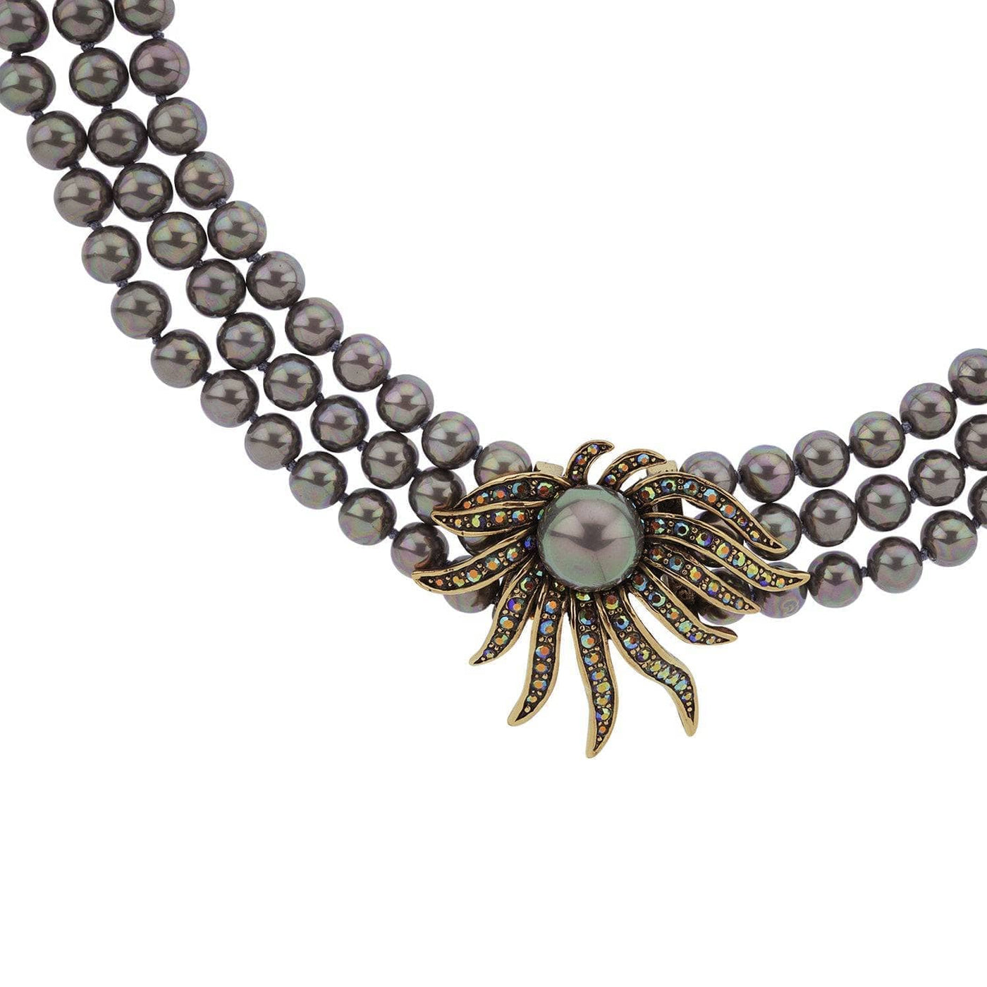 HEIDI DAUS®"Sublime Star" Beaded Crystal Star Necklace