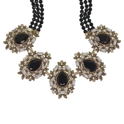 Heidi Daus®"Dazzling Decade" Beaded Crystal Deco Statement Necklace