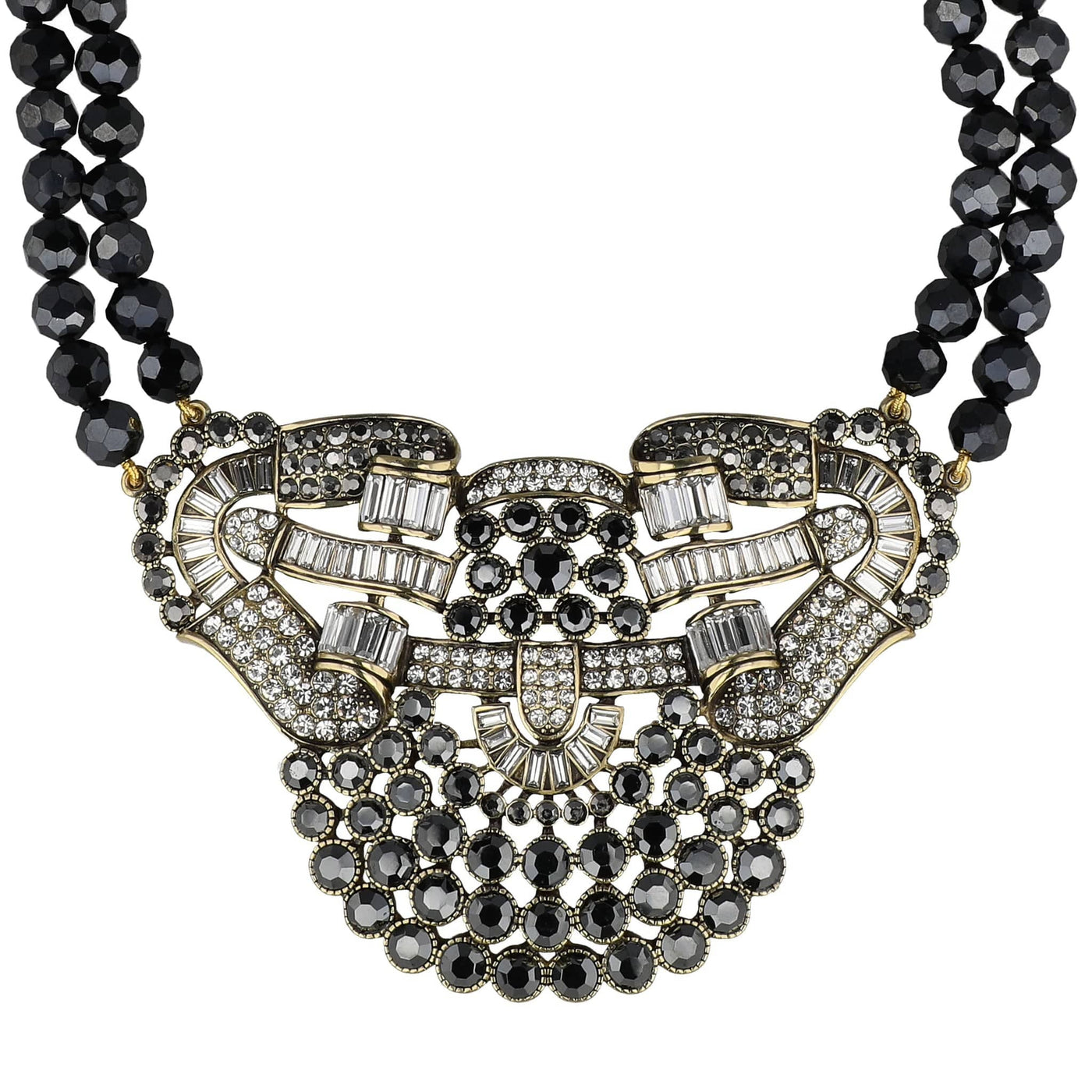 HEIDI DAUS® "Guilty Pleasure" Beaded Crystal Art Deco Statement Necklace