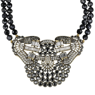 HEIDI DAUS® "Guilty Pleasure" Beaded Crystal Art Deco Statement Necklace