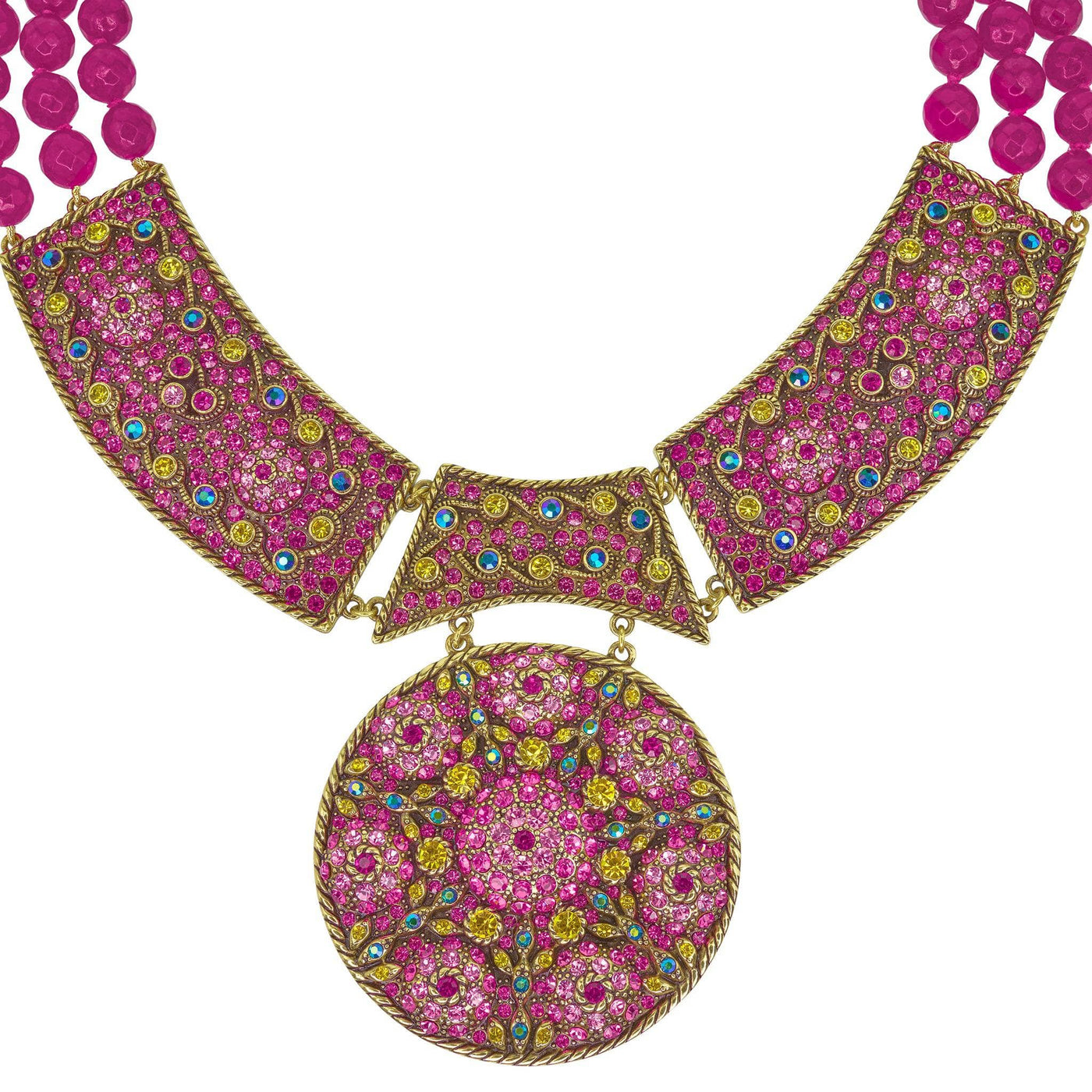 HEIDI DAUS®"Cat's Pajamas" Beaded Crystal Statement Necklace