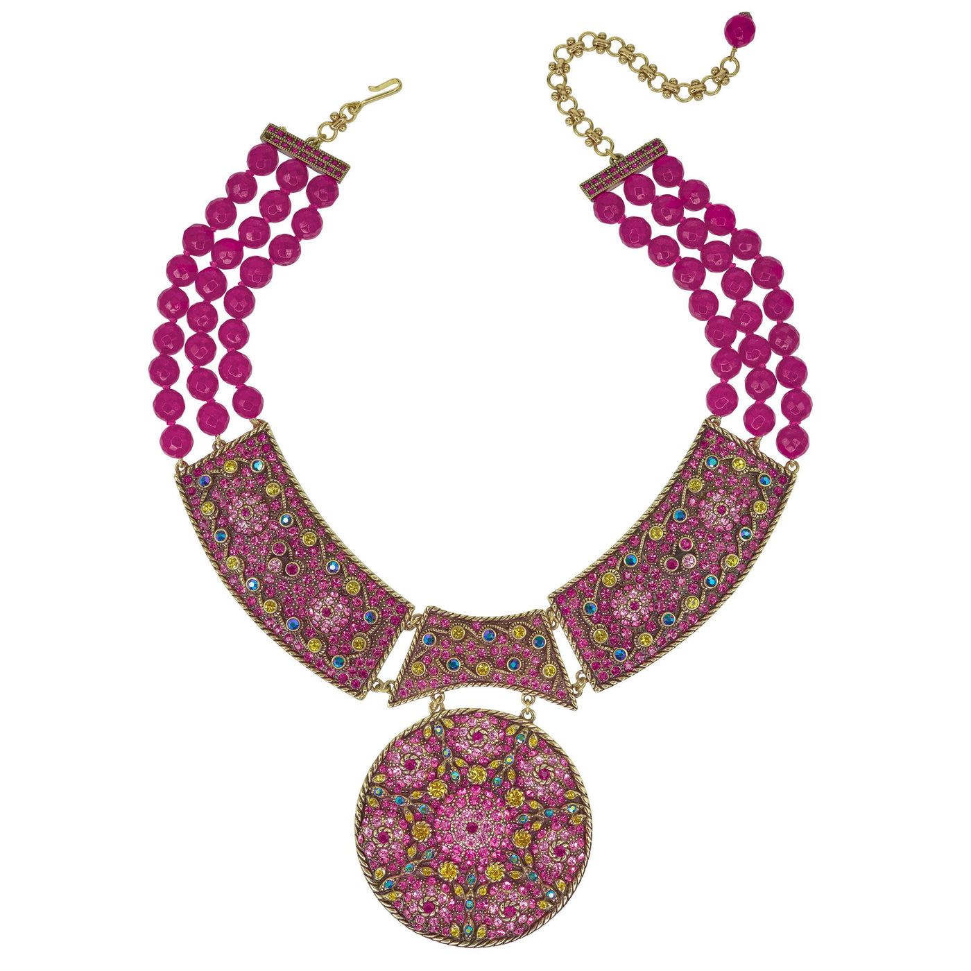 HEIDI DAUS®"Cat's Pajamas" Beaded Crystal Statement Necklace