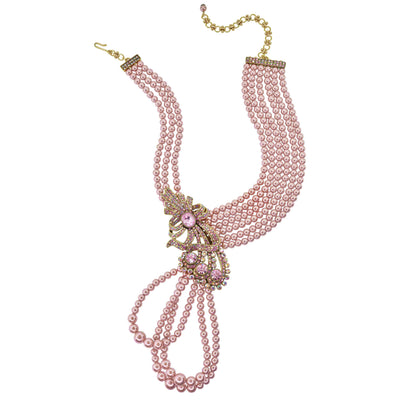 Heidi Daus®"Floral Intrigue" Beaded Crystal Floral Necklace