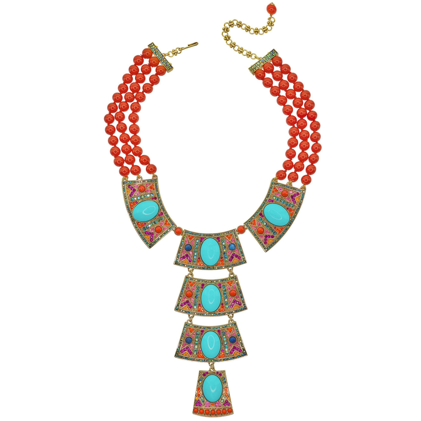 Heidi Daus®"Queen Of The Nile" Beaded Crystal Statement Necklace