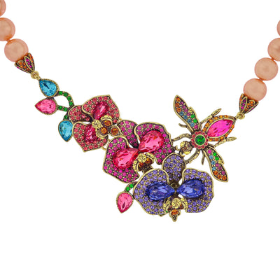 Heidi Daus®"Honeybee Bouquet" Beaded Crystal Floral Necklace