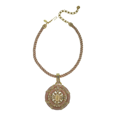 HEIDI DAUS® "Newport Chic Grande" Enamel & Crystal Cord Enhancer Deco Necklace HEIDI DAUS®