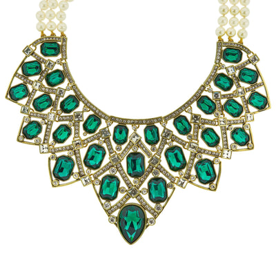 HEIDI DAUS®"Many Shades of Fabulous" Beaded Crystal Statement Necklace