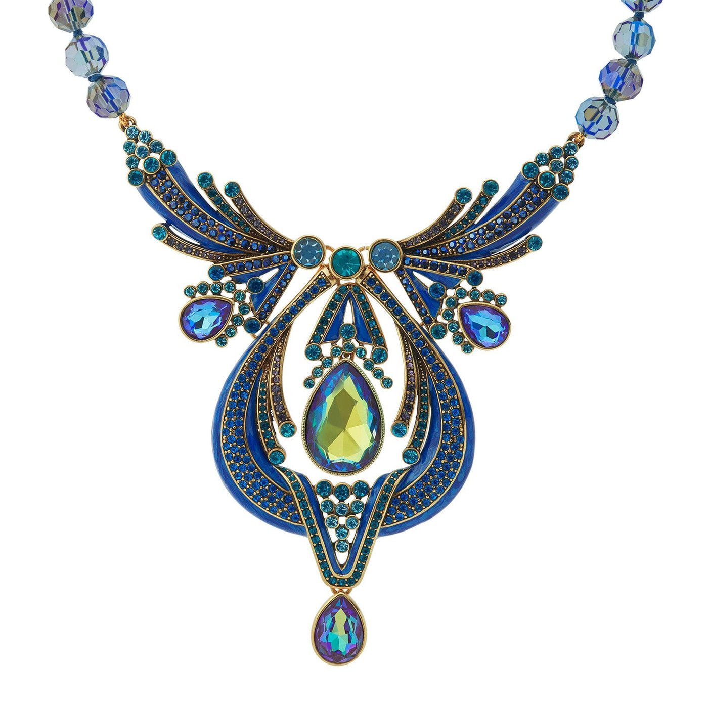 Heidi Daus® "Draped In Deco" Enamel & Crystal Deco Necklace Heidi Daus