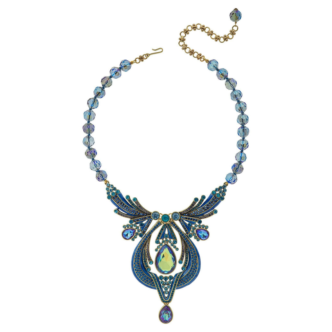 HEIDI DAUS® “Draped In Deco” Art Deco Statement Necklace  Heidi Daus Inspired Draped In Deco Necklace BLUE Tones main image 0
