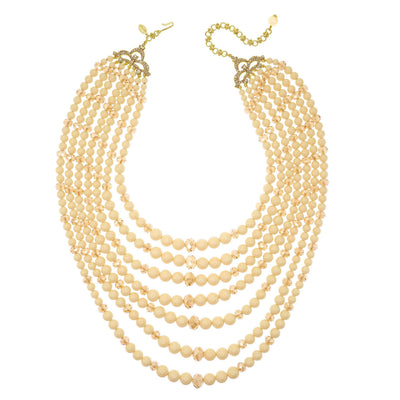 Heidi Daus® "Plaza Chic"  Multi Strand Statement Necklace
