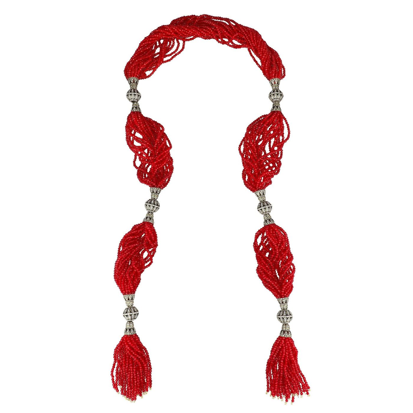 HEIDI DAUS® “Wrapped in Elegance” Grande Art Deco Crystal Tassel Lariat Necklace