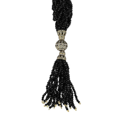 HEIDI DAUS® “Wrapped in Elegance” Grande Art Deco Crystal Tassel Lariat Necklace