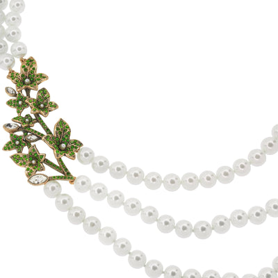 HEIDI DAUS®"Legend of Love" Beaded Crystal Floral Necklace